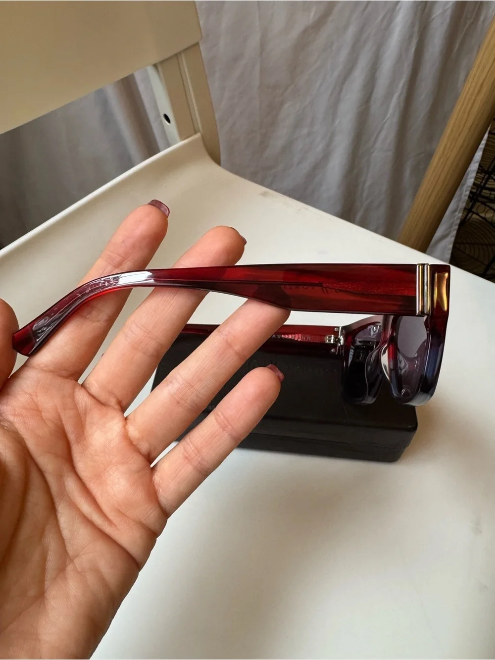 VonZipper x F+G+G Haussmann Burgundy Oversized Sunglasses